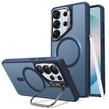 Galaxy S26 Ulta Classic Hybrid Magnetic Case (Stash Stand) - Frosted Blue  