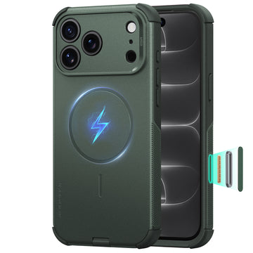 iPhone 18 Pro Max用 Cyber Toughマグネットケース　カメラコントロールカバー付き - オリーブグリーン  Product type