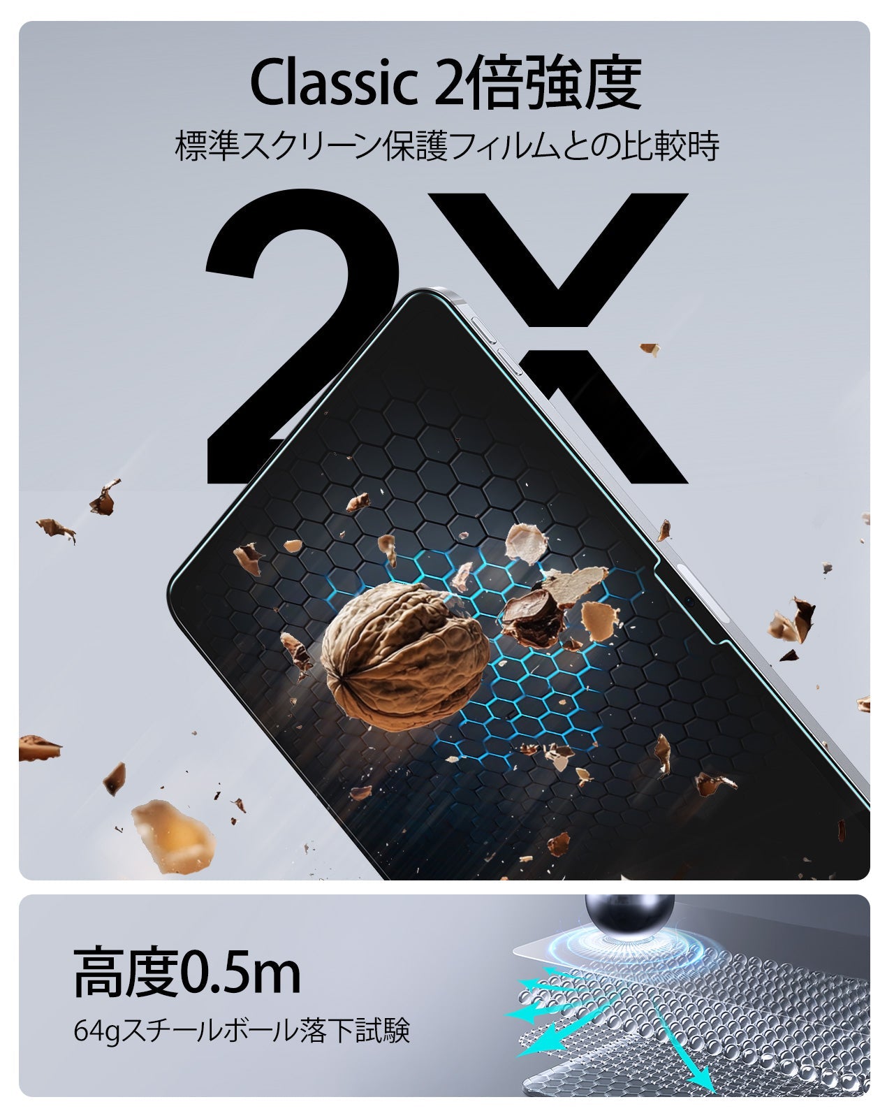 iPad Pro 13 (M4) 強化ガラス保護フィルム（取付キット付き） | ESR