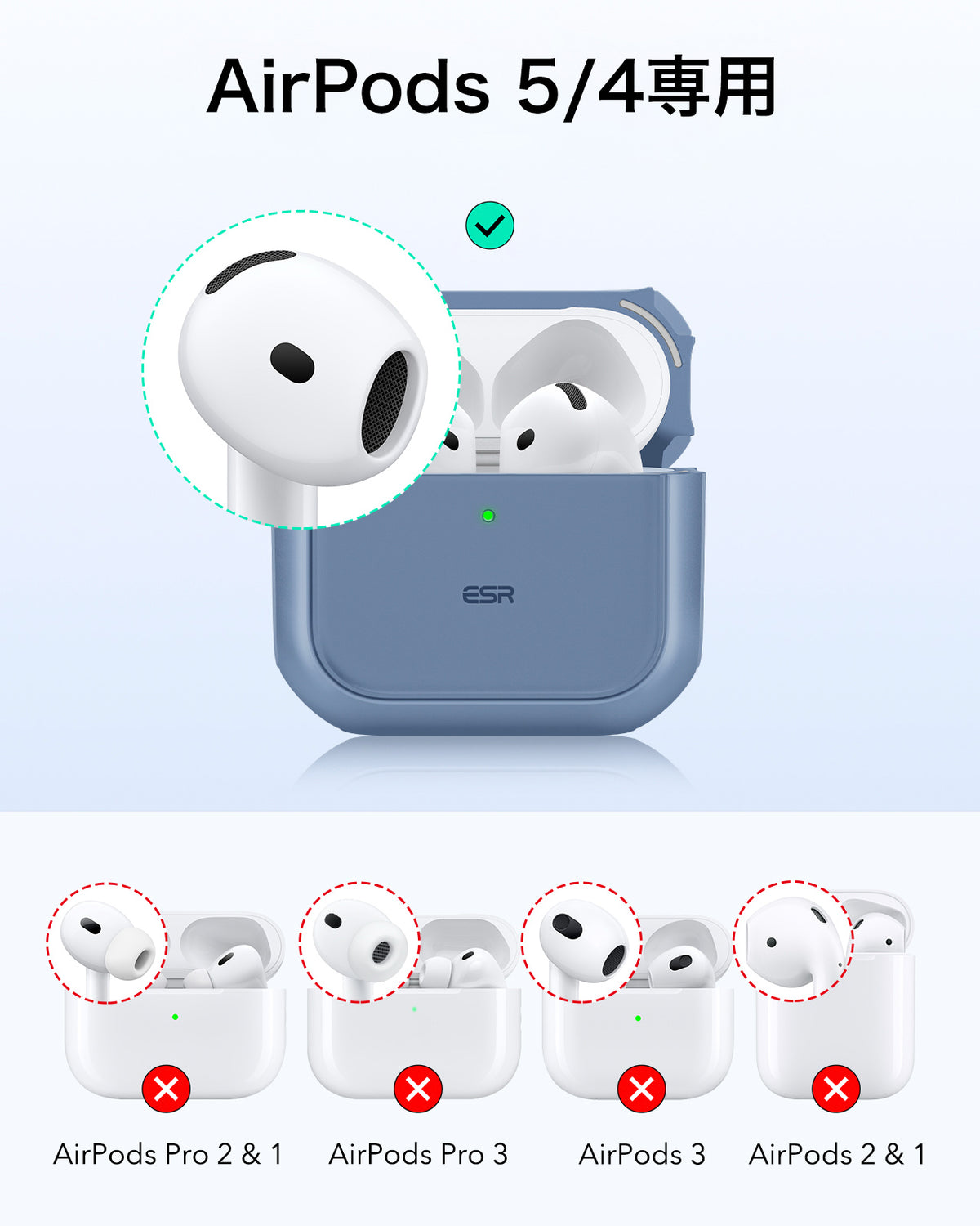 AirPods 5 Orbit Hybrid Magnetic Case - Dark Blue  Product type