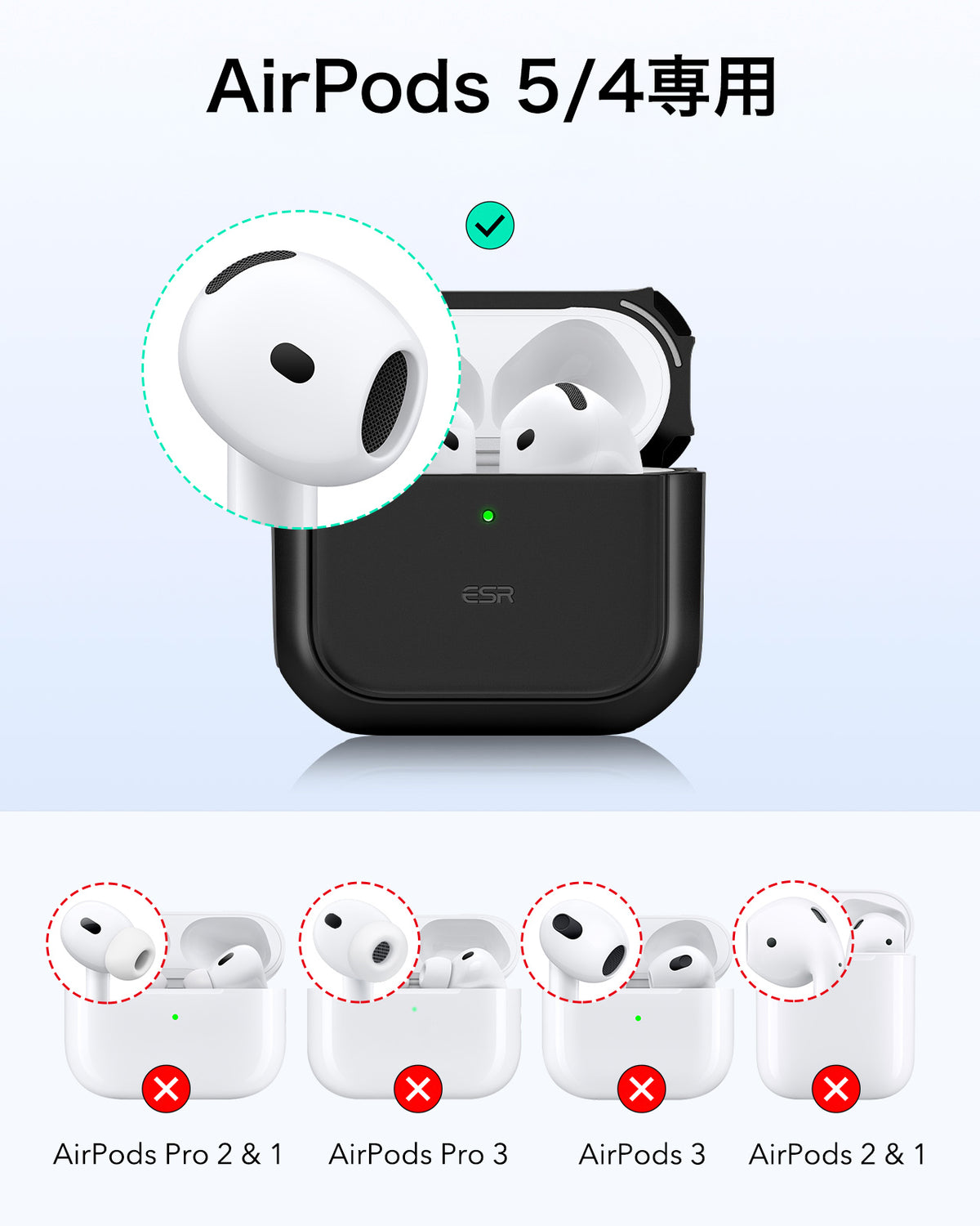 AirPods 5 Orbit Hybrid Magnetic Case - Black  Product type