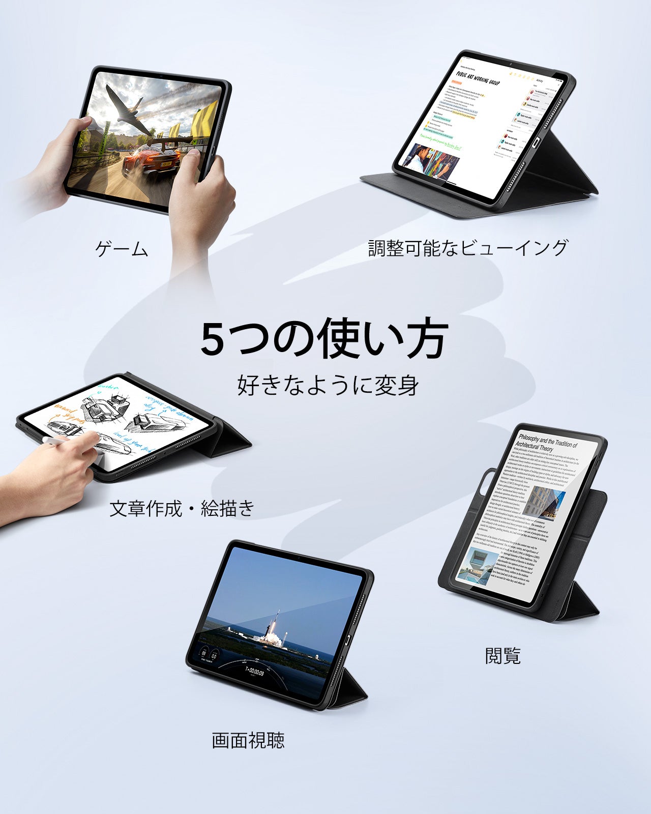 iPad Pro 11ʺ (2025) Rebound Hybrid Case 360 - Black  Product type