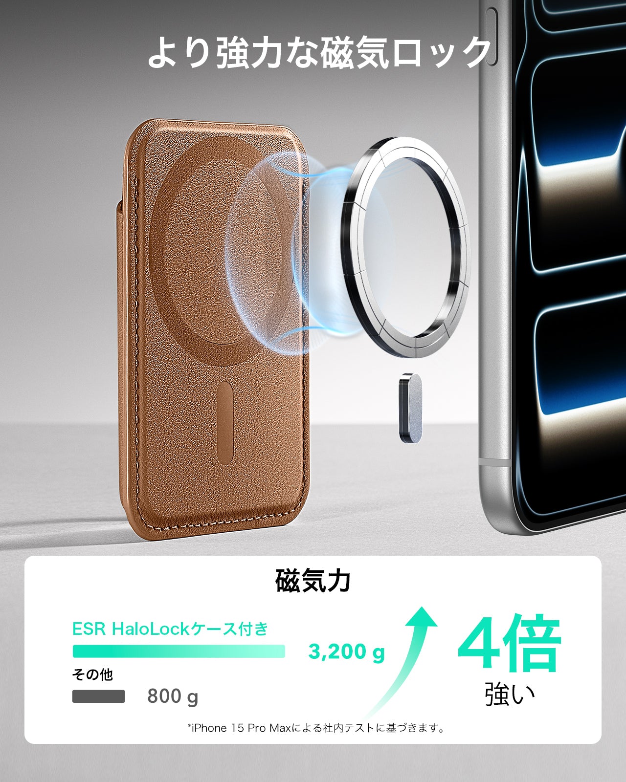 マグネットウォレット（HaloLock）ブラウン  Product type