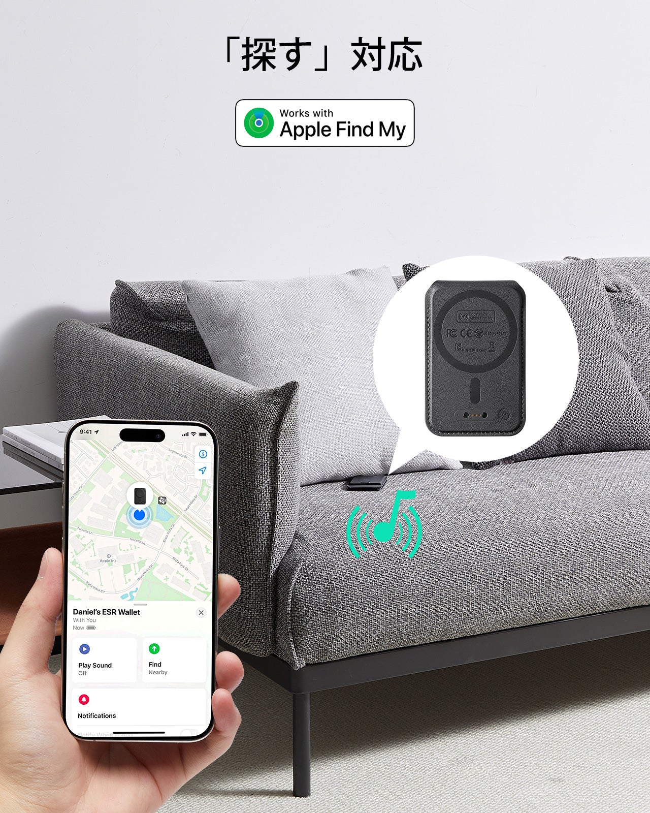 Grip マグネットウォレットスタンド ブラック  Product type