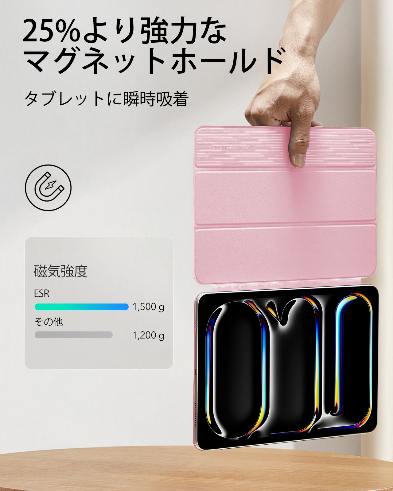 iPad Pro 11" (2025) Rebound Magnetic Case - Pink  Product type