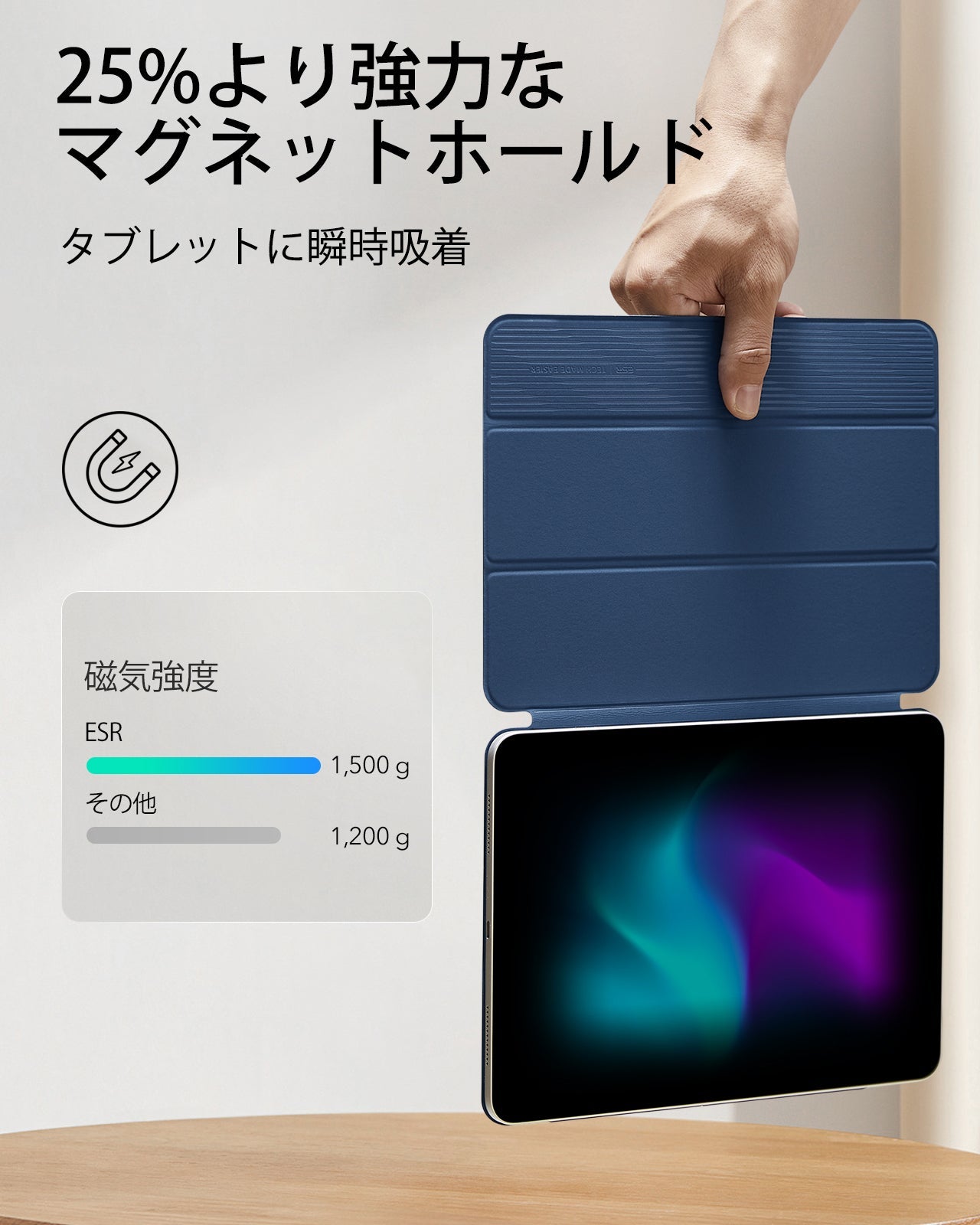 iPad Pro 11" (2024) Rebound Magnetic Case - Navy Blue  Product type