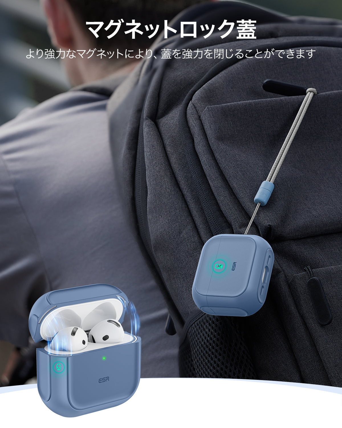 AirPods 5 Orbit Hybrid Magnetic Case - Dark Blue  Product type