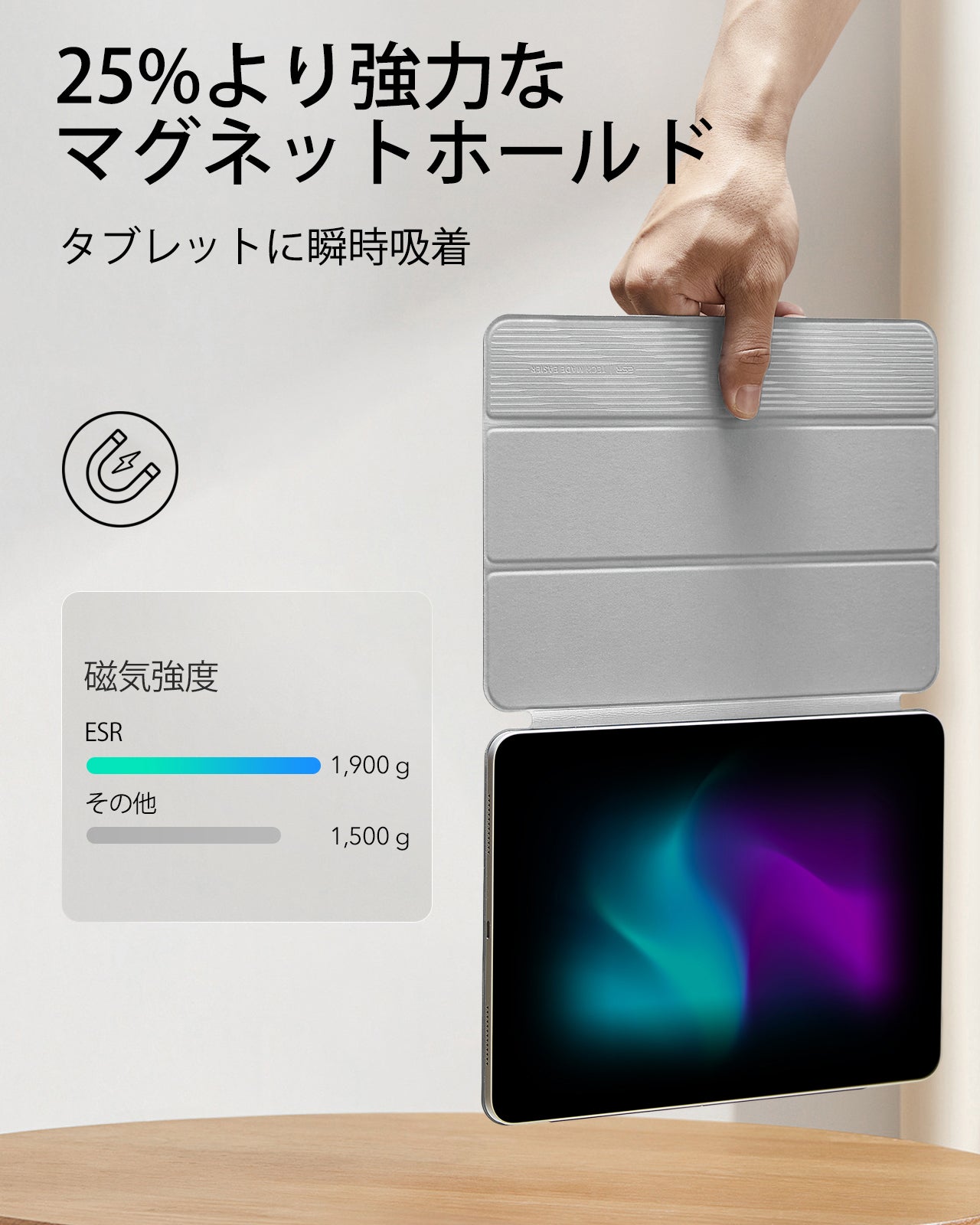 iPad Pro 13ʺ (2024) Rebound Magnetic Case - Grey  Product type