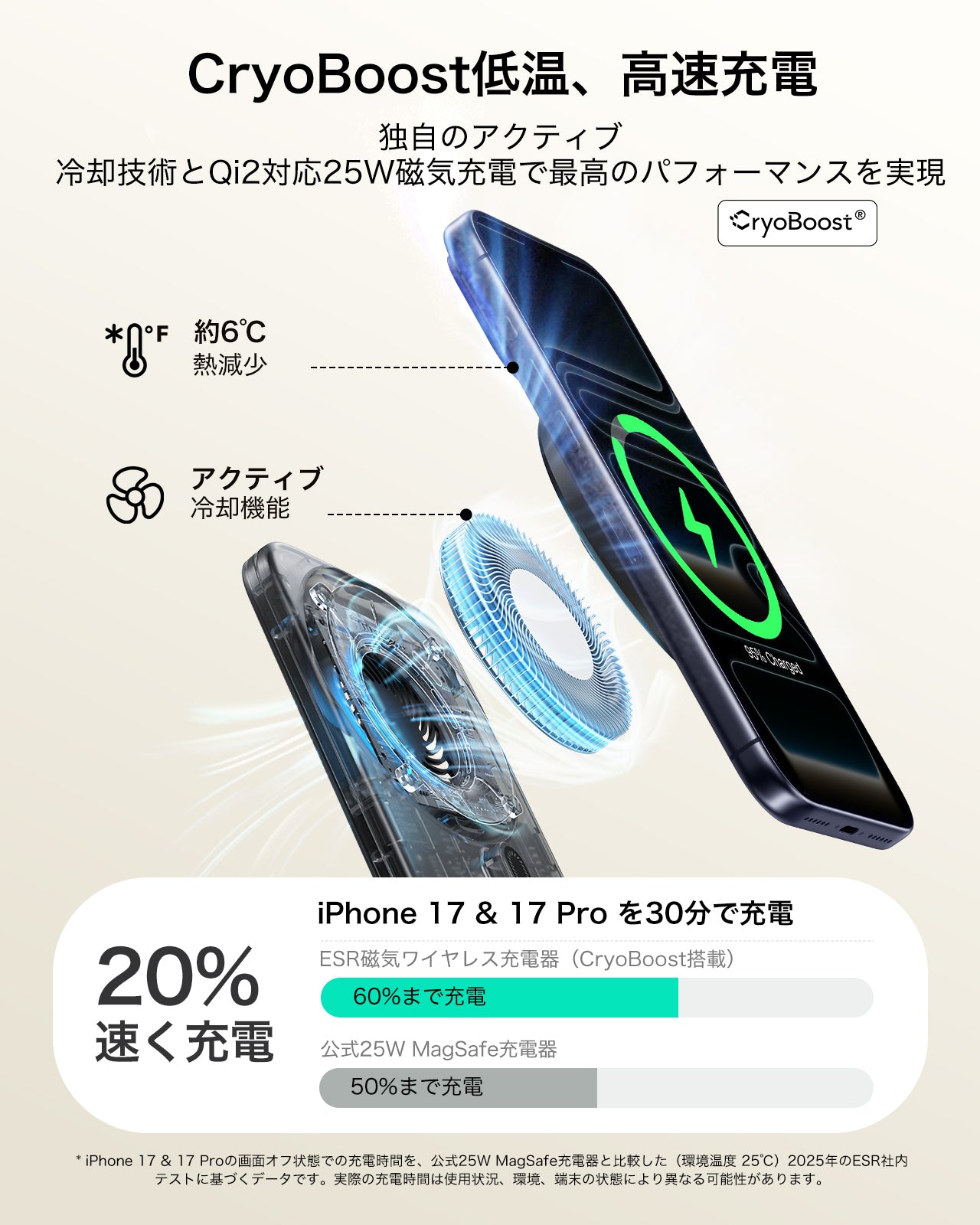 CryoBoost Foldable 3-in-1 Magnetic Charging Station  (25W) – JP Plug-Frosted Black  Product type