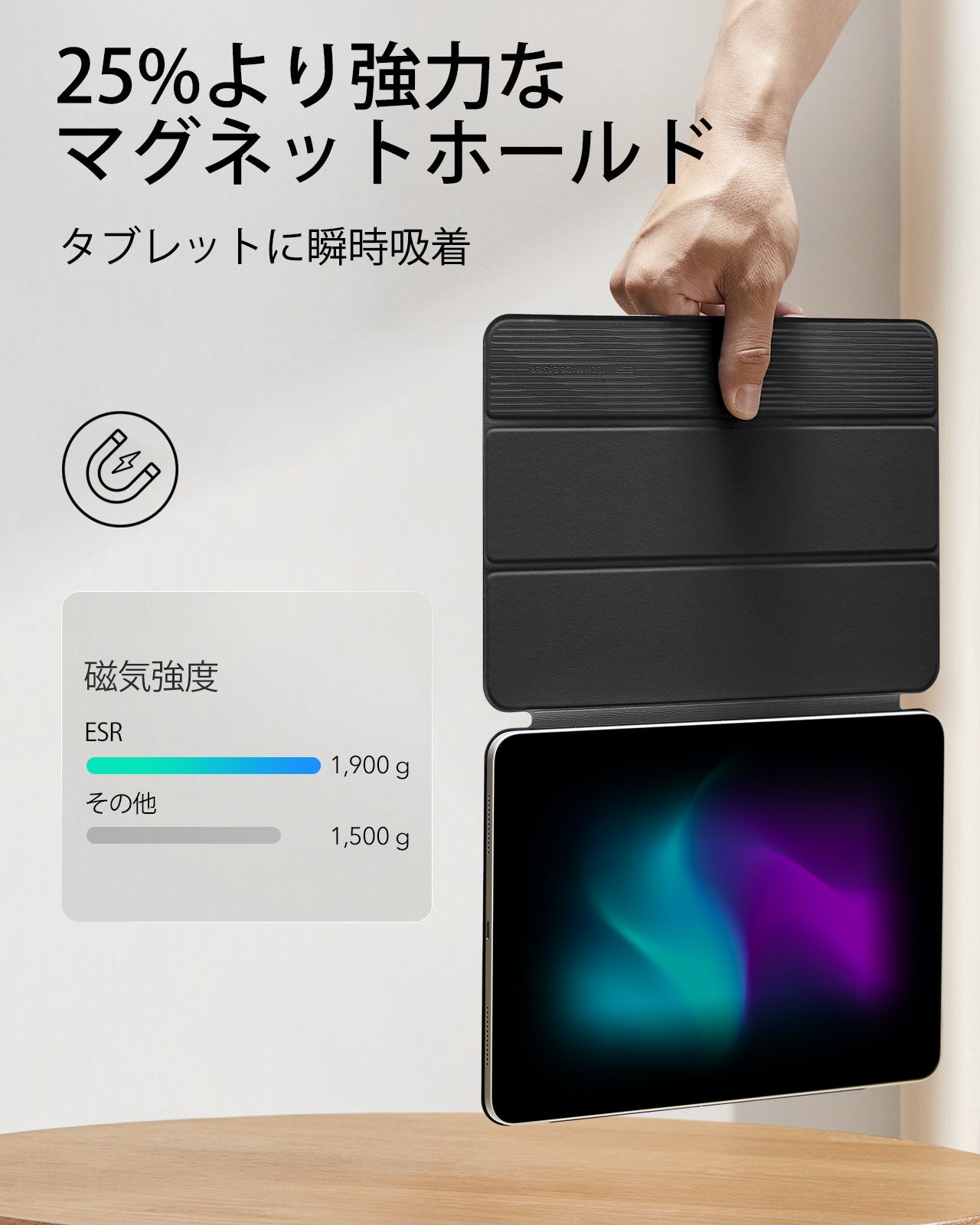 iPad Pro 13ʺ (2024) Rebound Magnetic Case - Black  Product type