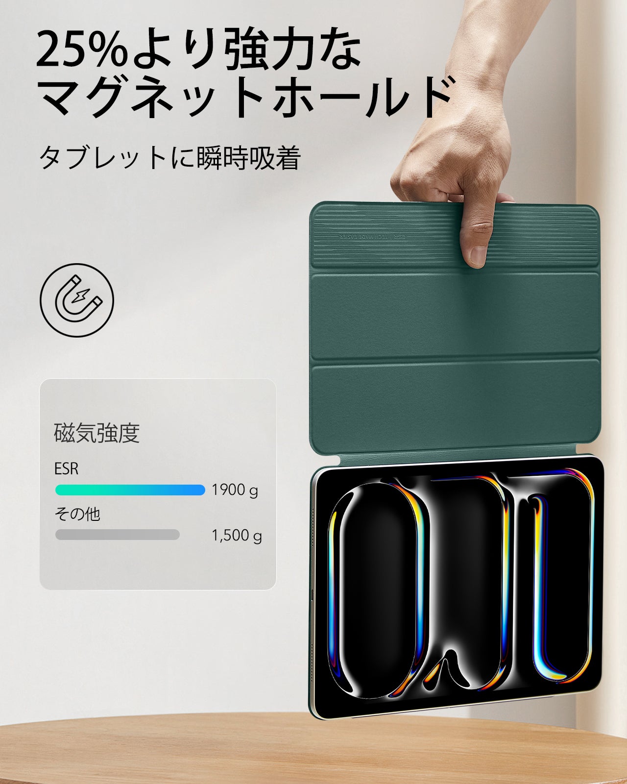 iPad Pro 13ʺ (2024) Rebound Magnetic Case - Forest Green  Product type