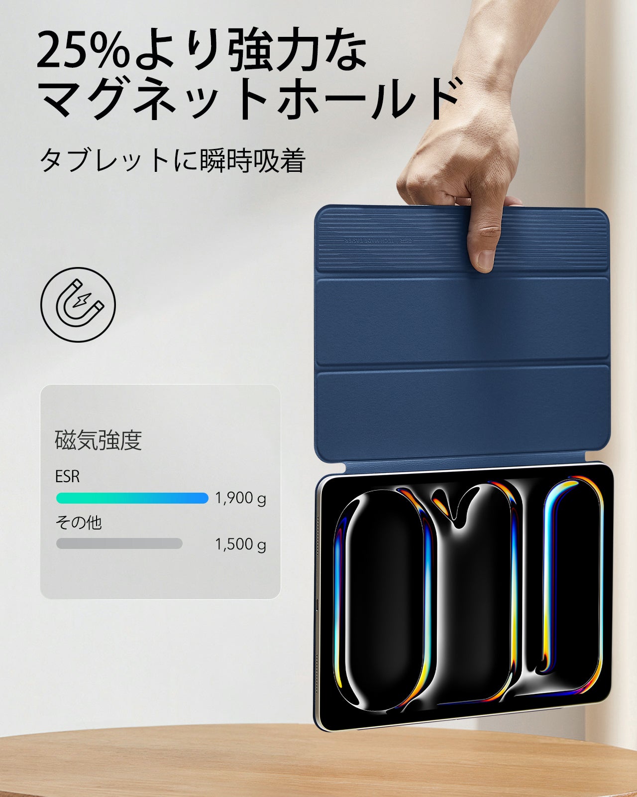 iPad Pro 13" (2025) Rebound Magnetic Case- Navy Blue  Product type