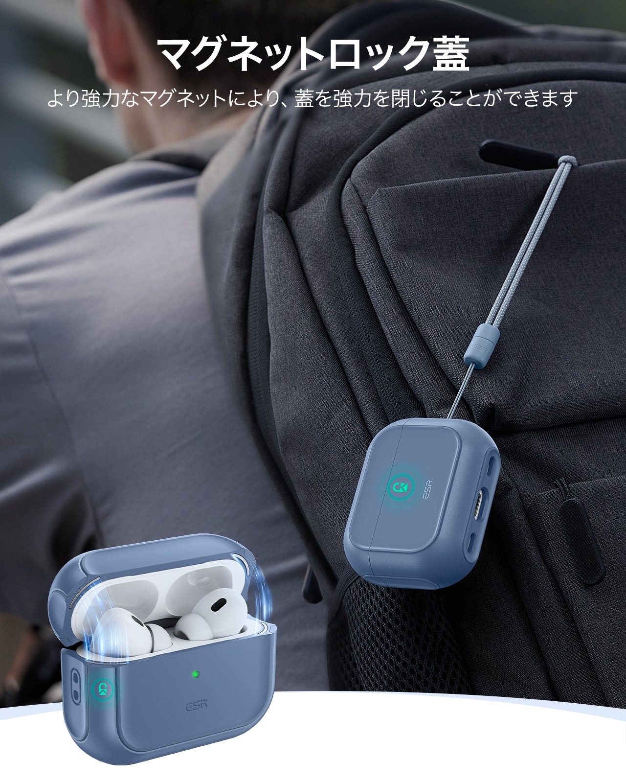 AirPods Pro (2023/2022/2019) Orbit Hybrid Case (HaloLock) - Dark Blue  Product type