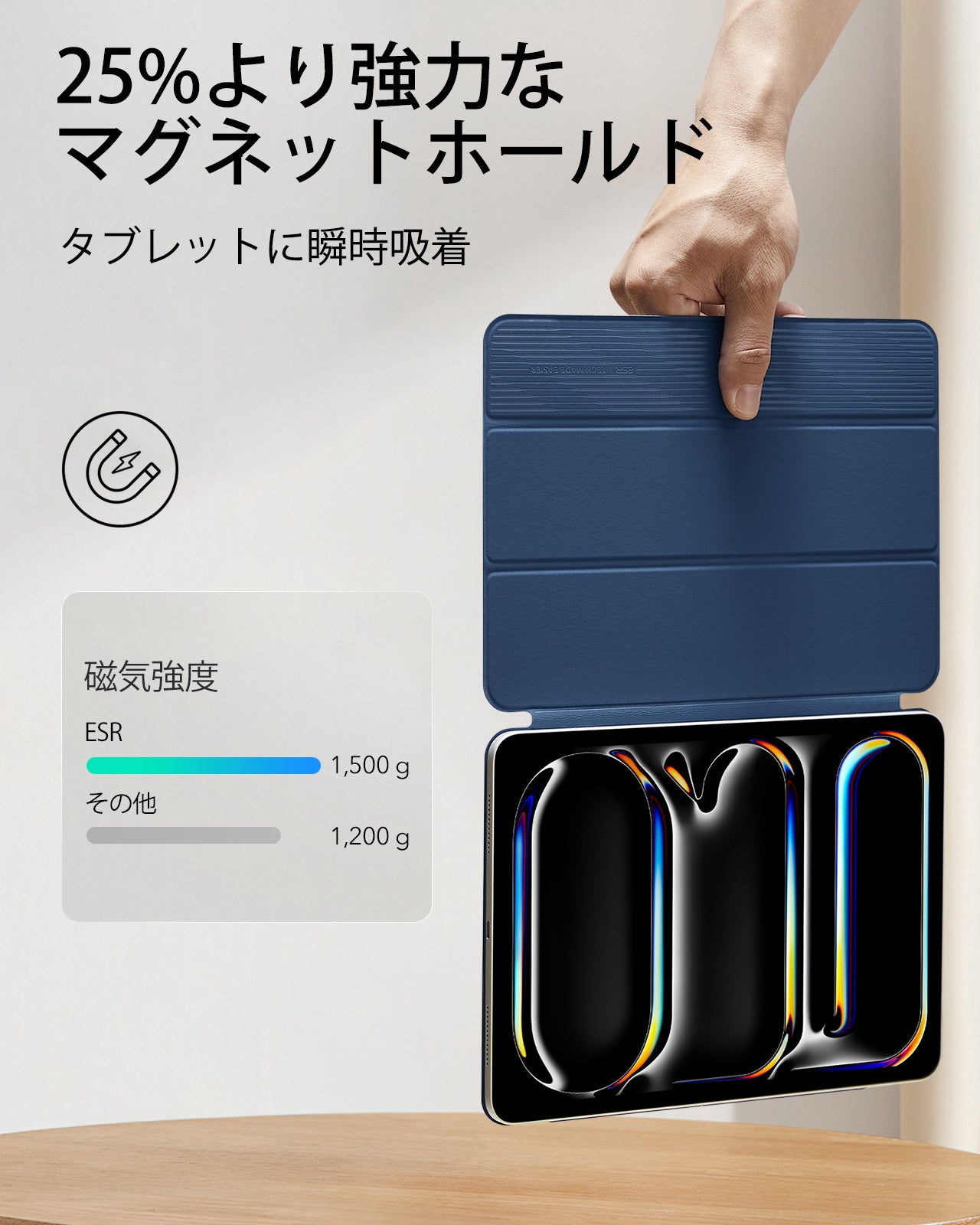 iPad Pro 11" (2025) Rebound Magnetic Case - Navy Blue  Product type