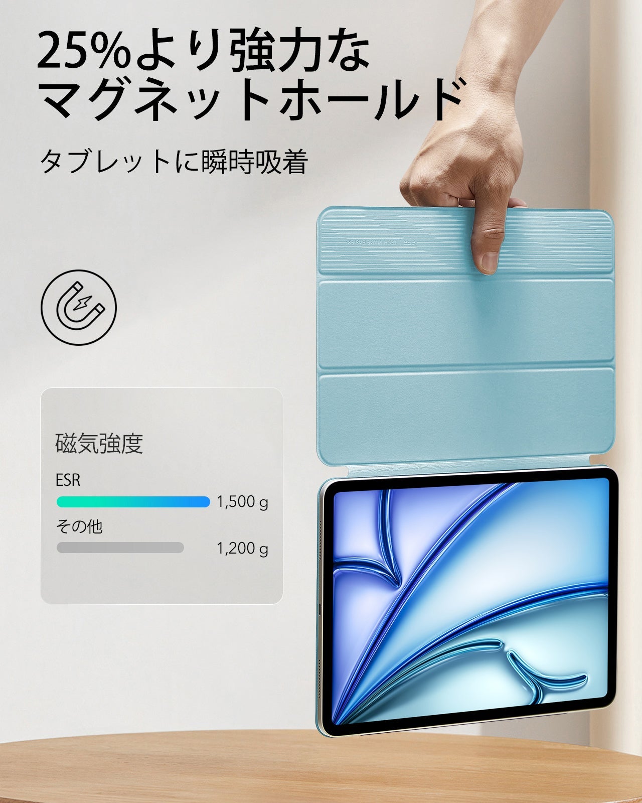 iPad Air 11″ (2025) Rebound Magnetic Case - Sky Blue  Product type