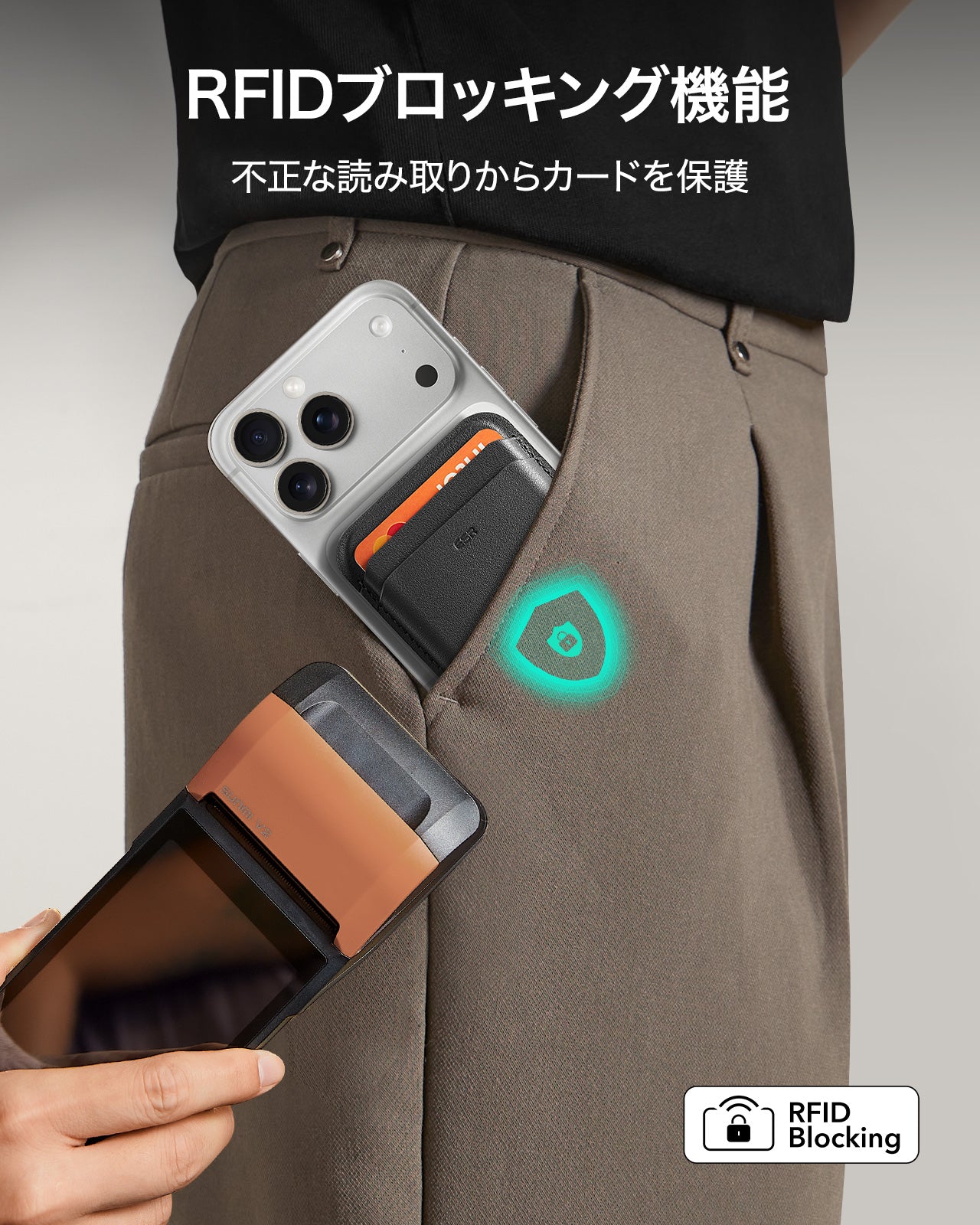 マグネットウォレット（HaloLock）ブラック  Product type