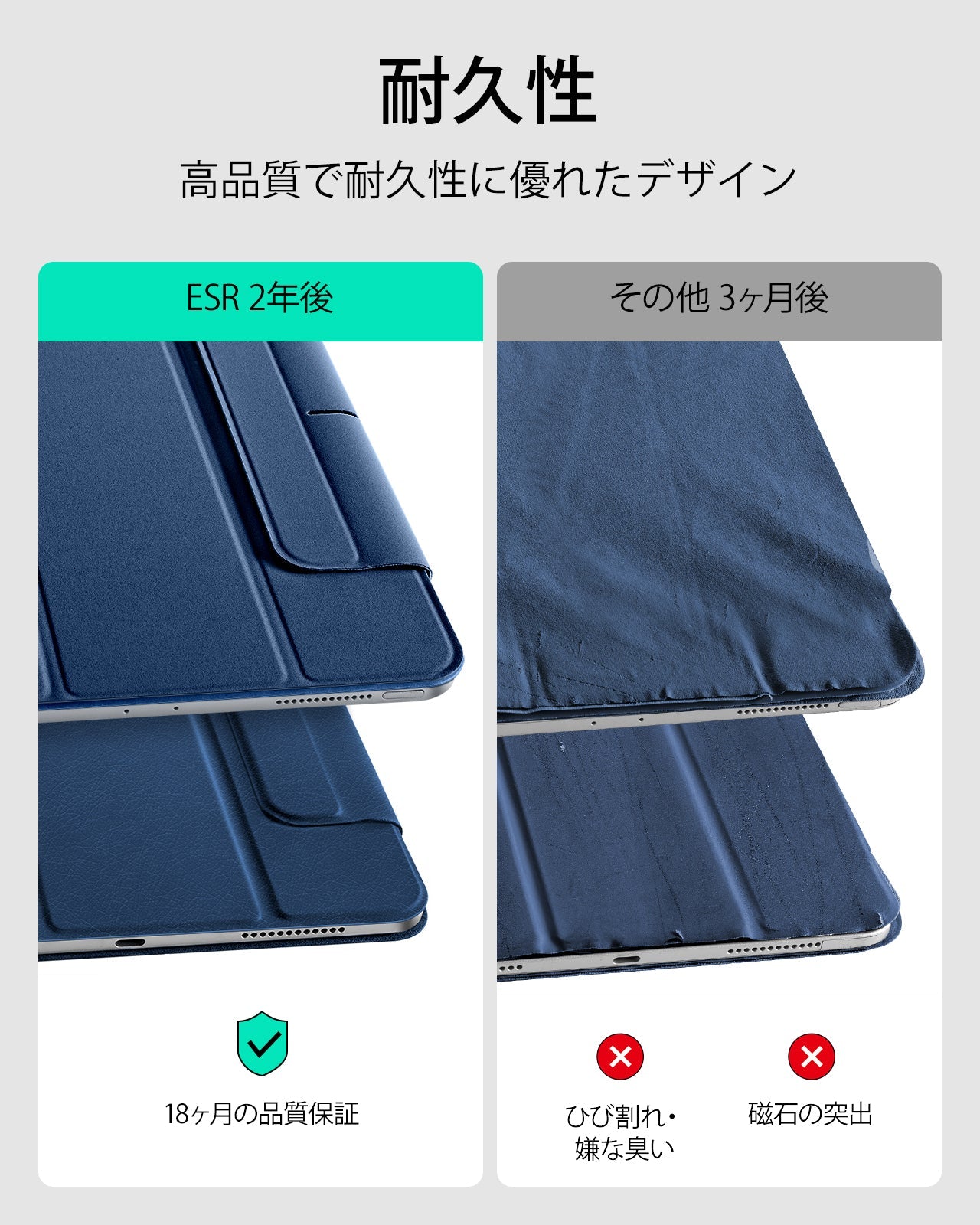 iPad Pro 11" (2024) Rebound Magnetic Case - Navy Blue  Product type