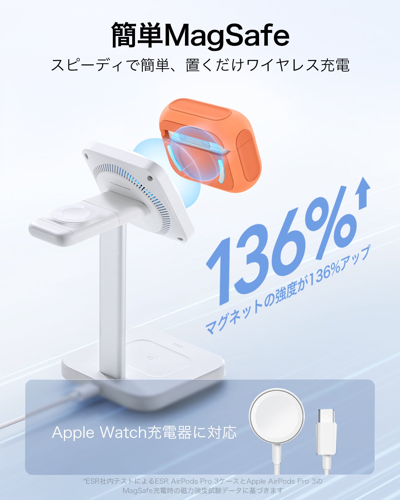 Orange AirPods Pro 3 Wireless Earbuds Charging Case Cover | ESR Orbit