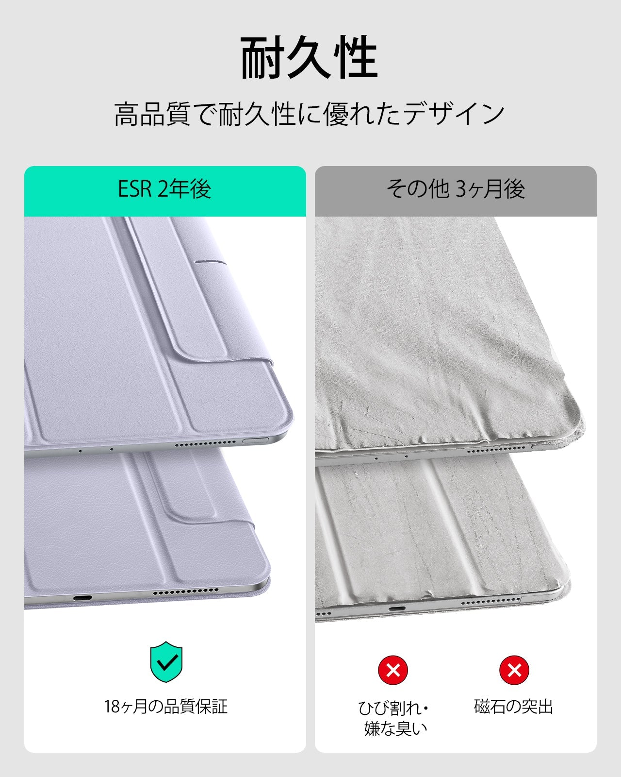 iPad Air 11″ (2025) Rebound Magnetic Case - Light Purple  Product type