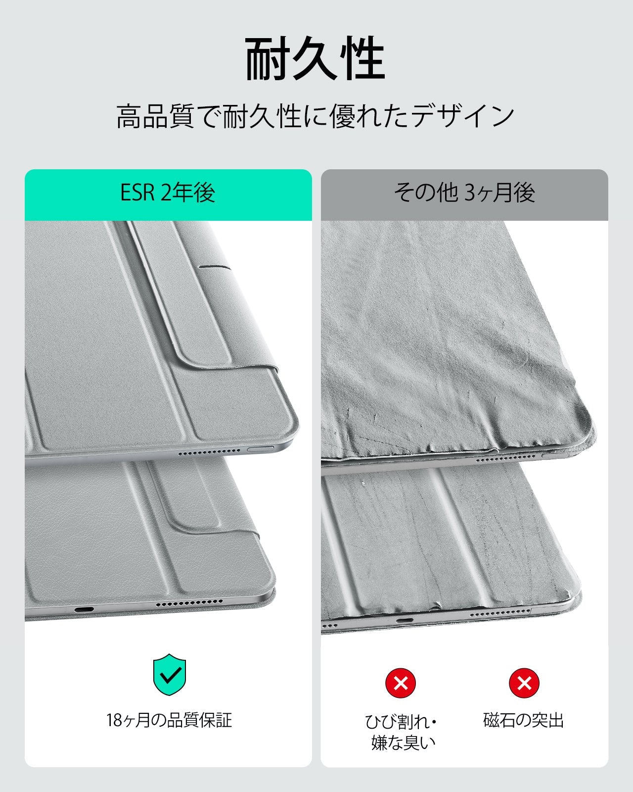 iPad Air 13ʺ (2024) Rebound Magnetic Case - Grey  Product type