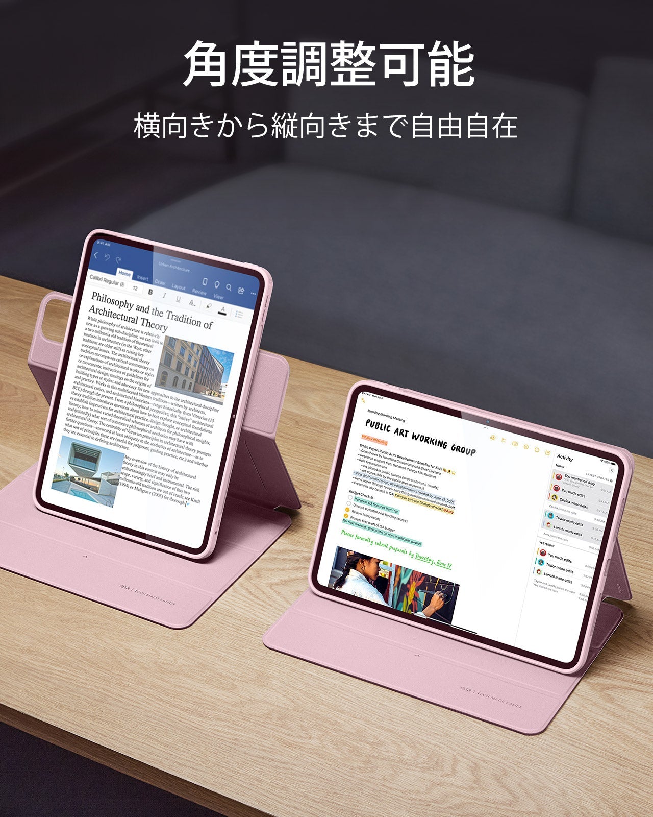 iPad Pro 11ʺ (2024) Rebound Hybrid Case 360 - Pink  Product type