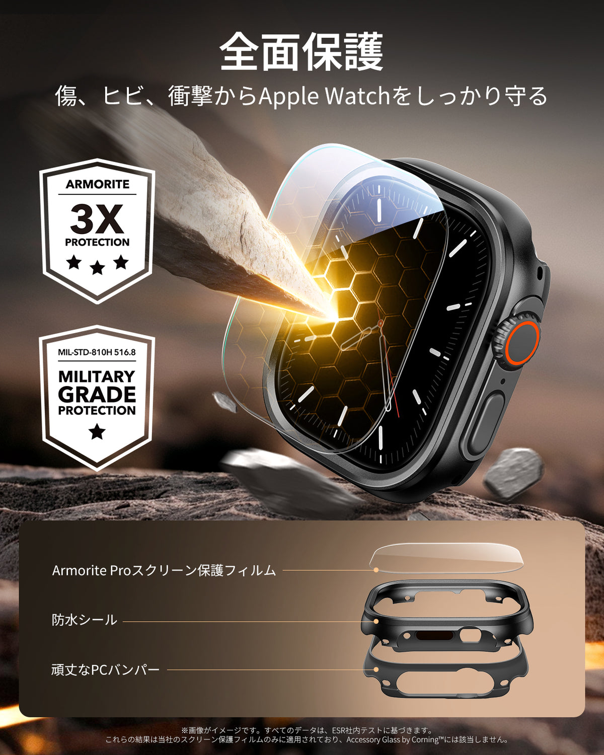 Apple Watch Ultra 4 Armorite® Pro Protection Set - Black  Product type