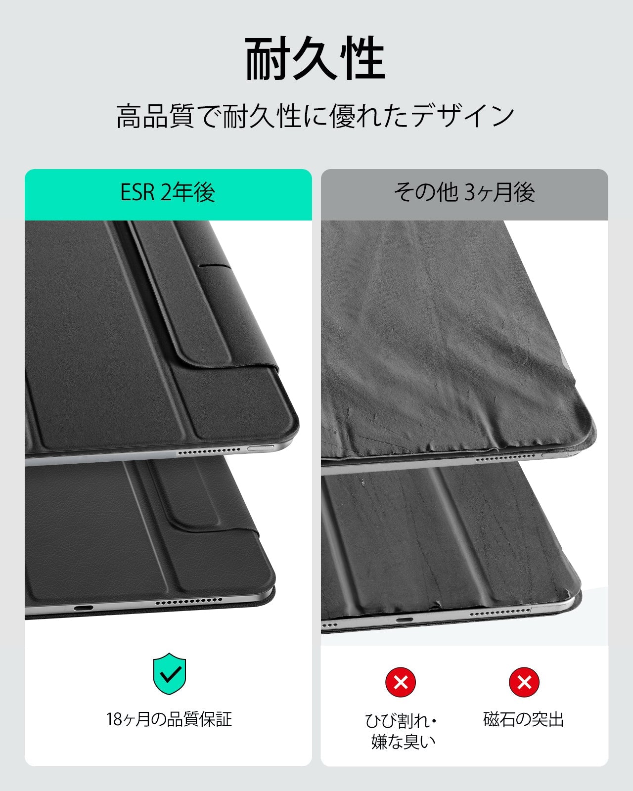 iPad Air 11″ (2025) Rebound Magnetic Case - Black  Product type