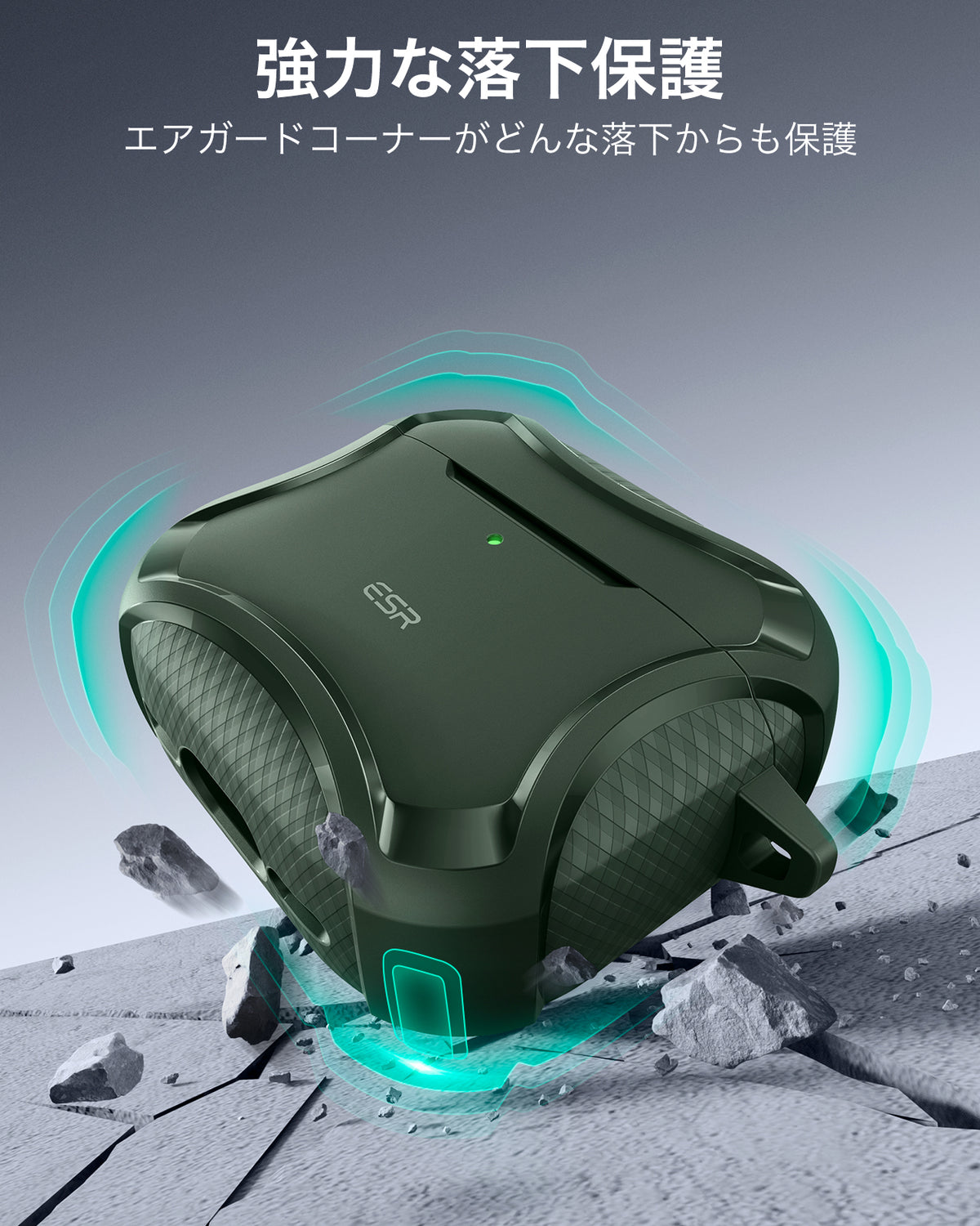 AirPods 5 Cyber Tough Magnetic Case - Green  Product type