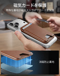 カード5枚収納可能 Classicマグネットウォレットスタンド キャラメルブラウン  Product type