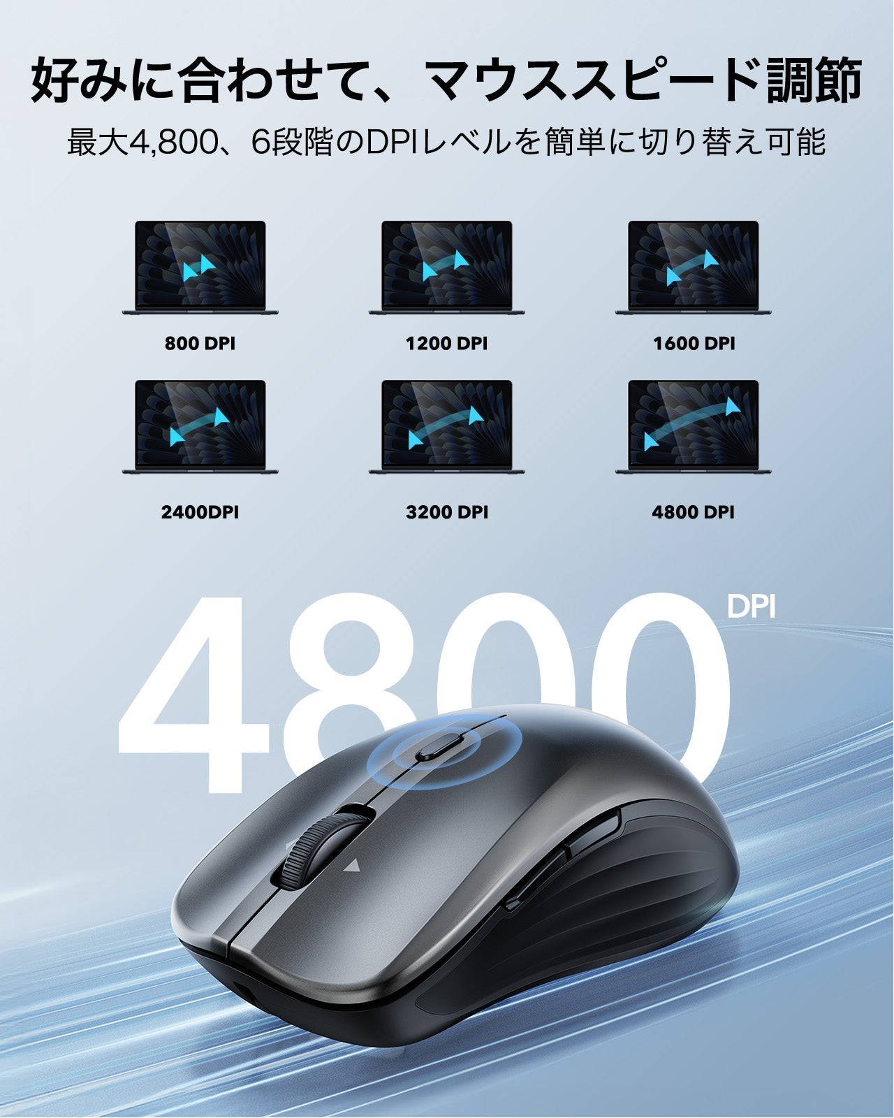 ESR MagMouse™ Wireless Mouse - Gray  Product type