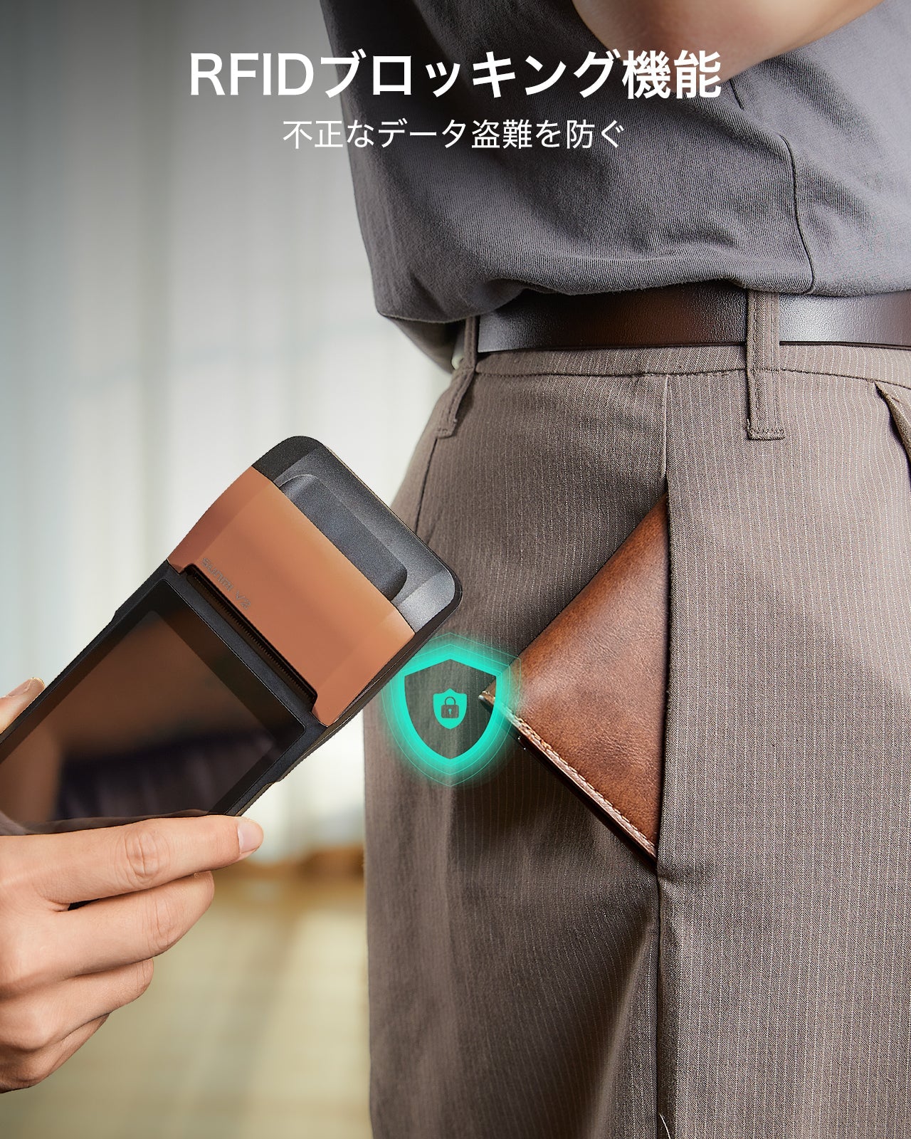 Geo Wallet with Find My - Aged Leather  Product type