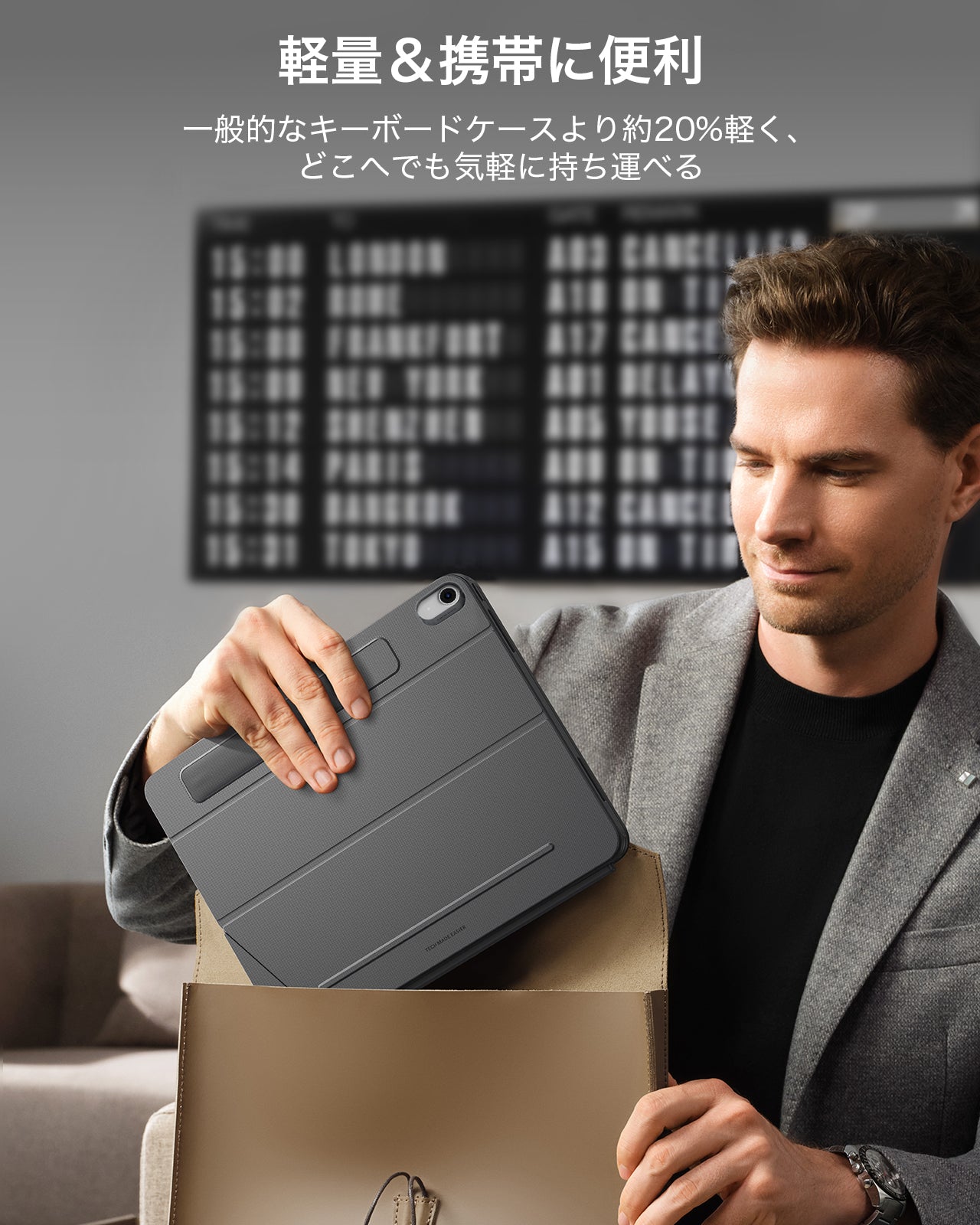 ESR 着脱式キーボードケース トラックパッド搭載 iPad 10世代用