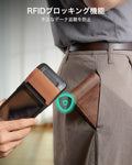 Geo Card Holder - Aged Leather  Product type