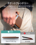 カード5枚収納可能 Classicマグネットウォレットスタンド キャラメルブラウン  Product type