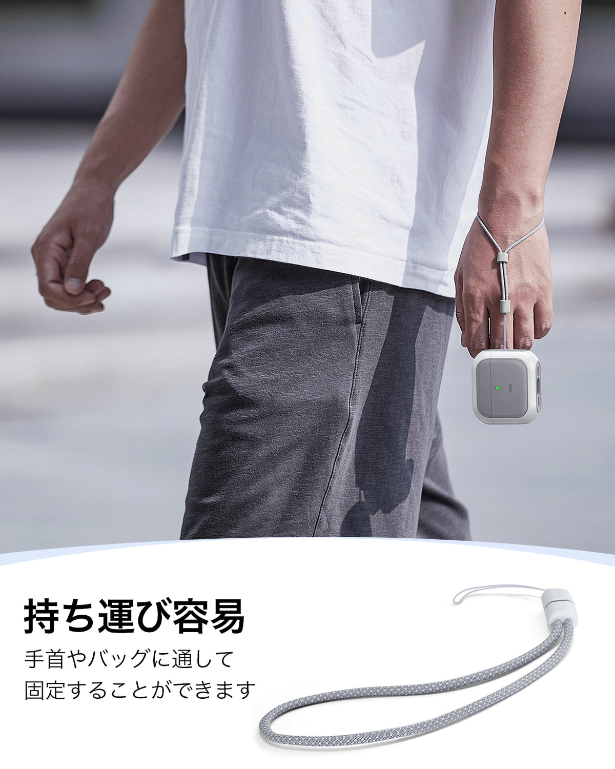 AirPods 5 Orbit Hybrid Magnetic Case - White  Product type