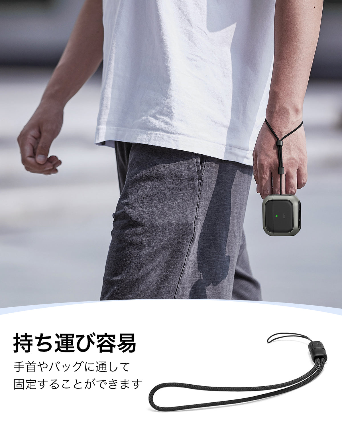 AirPods 5 Orbit Hybrid Magnetic Case - Titanium  Product type