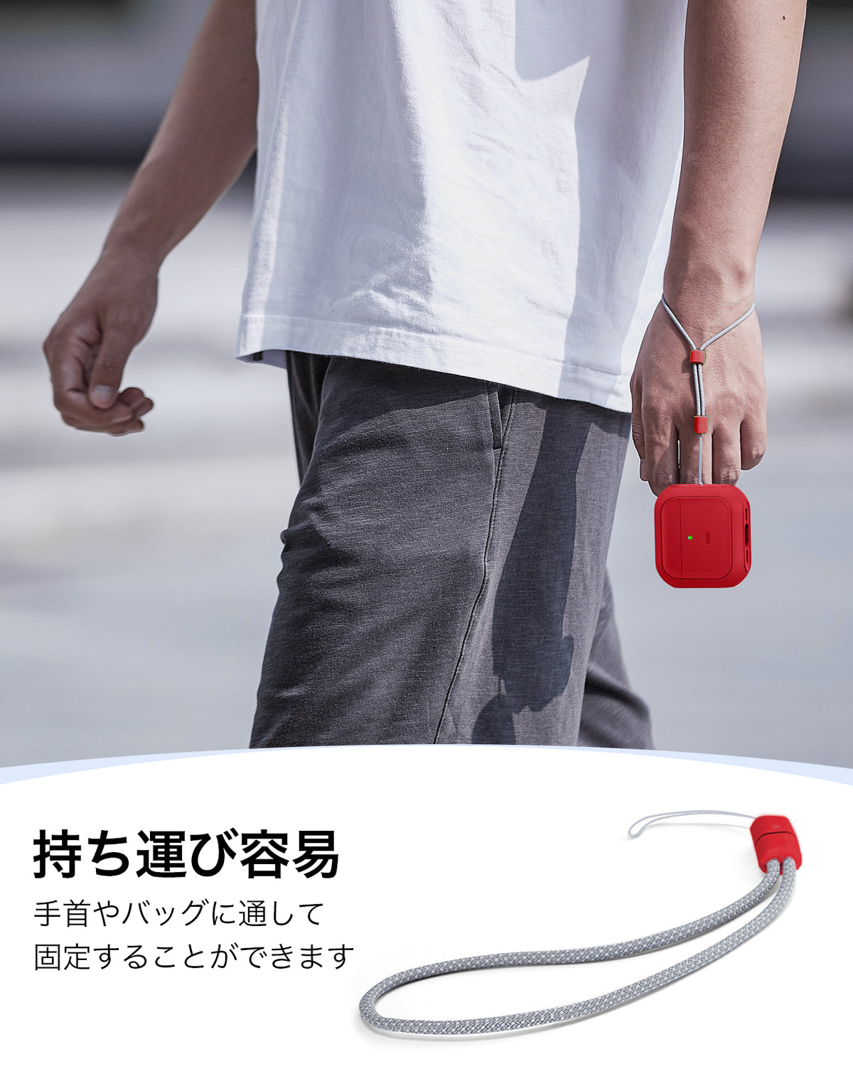 AirPods 5 Orbit Hybrid Magnetic Case - Red  Product type