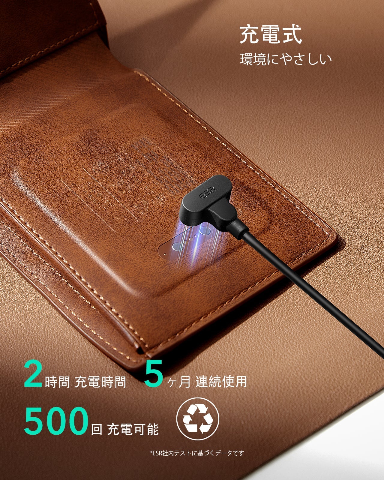 Geo Wallet with Find My - Aged Leather  Product type