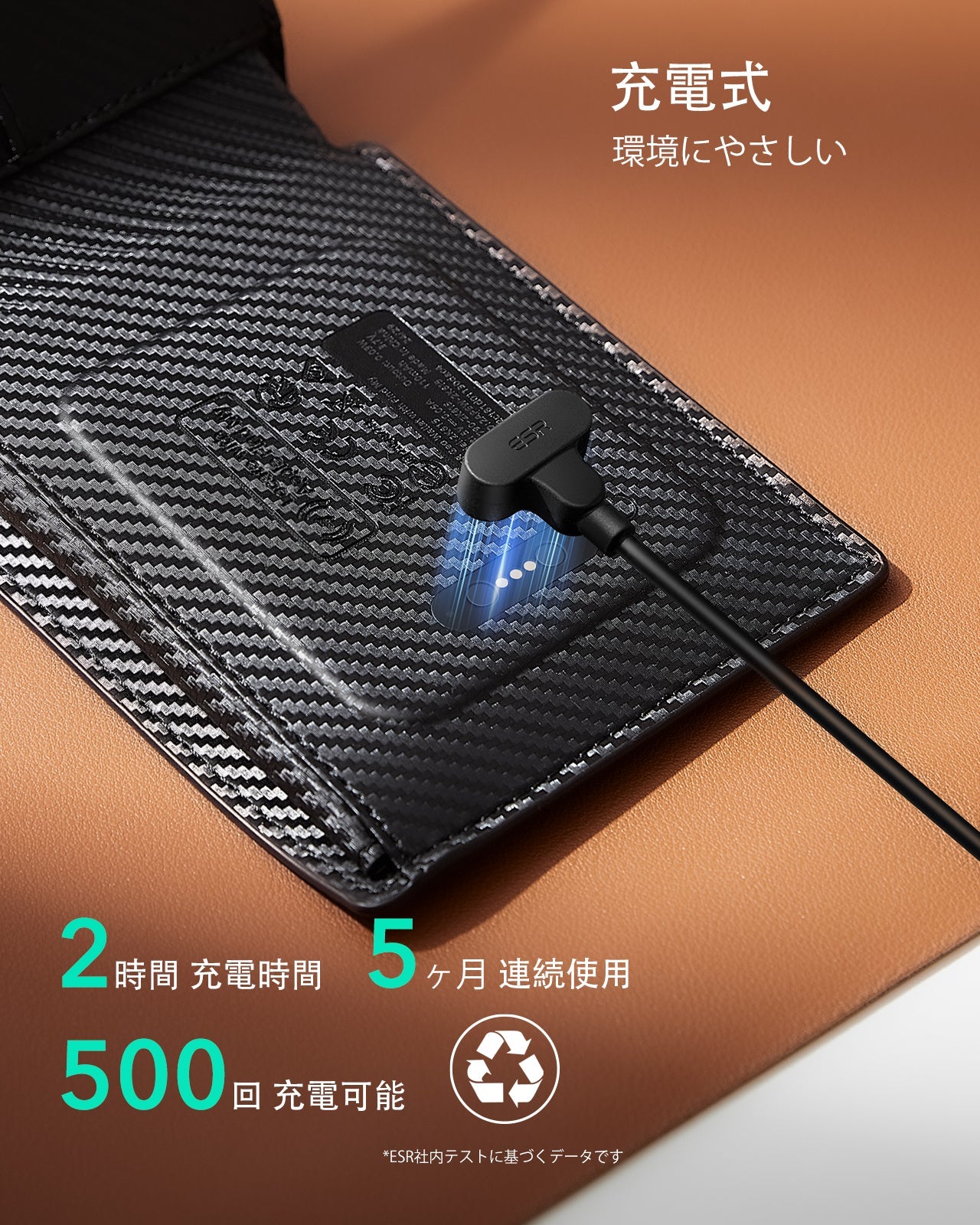 Geo Wallet with Find My - Black Carbon Fiber  Product type