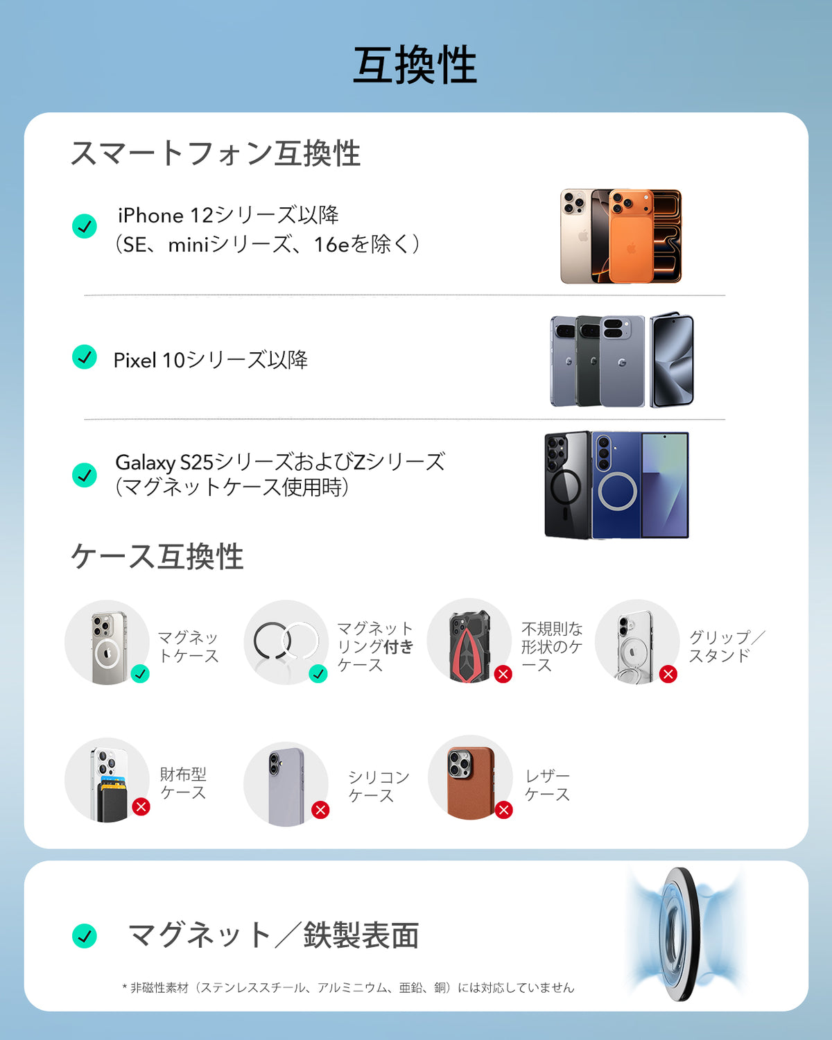 マグネットスマホリングスタンド 360 -ブラック  Product type