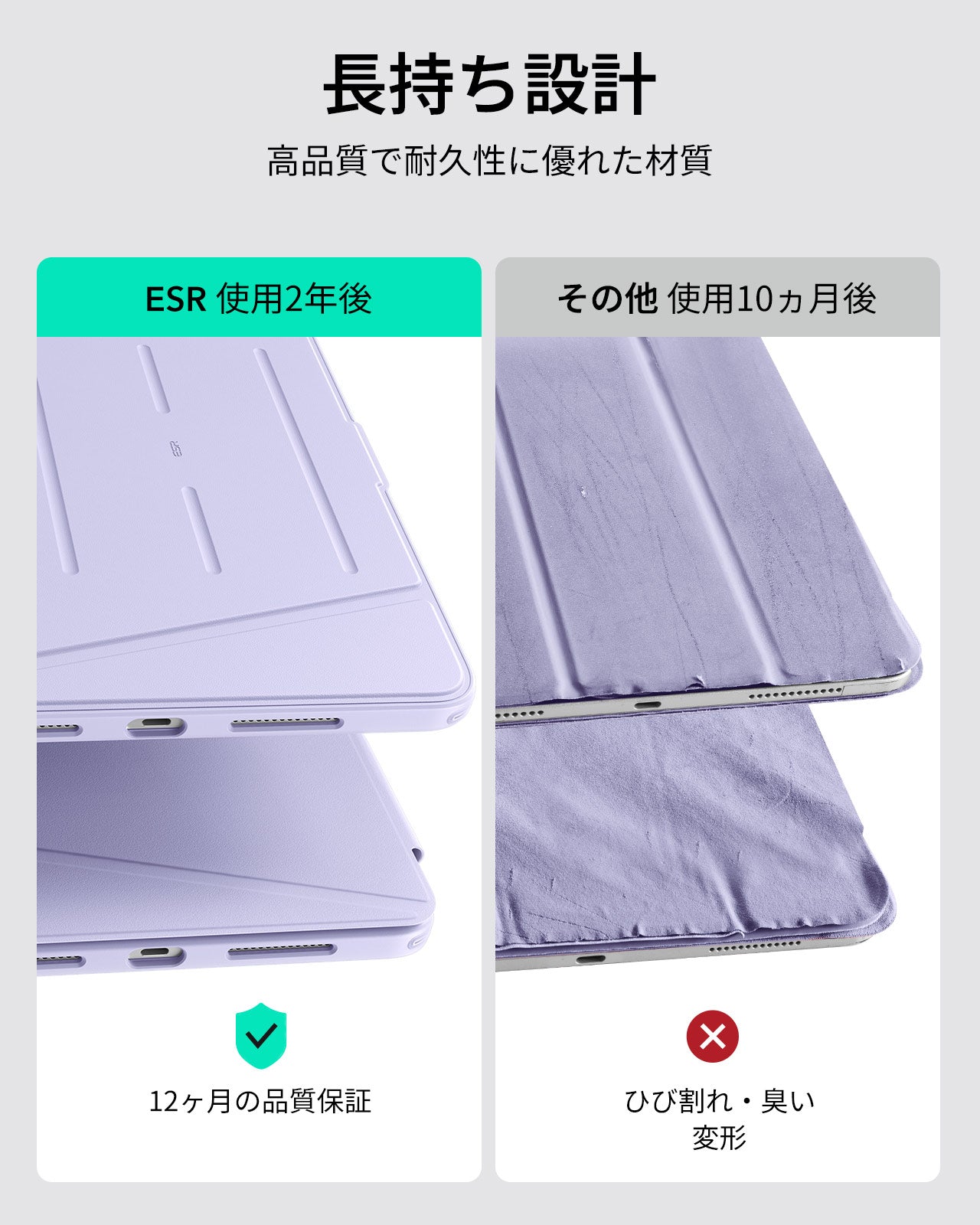 iPad Pro 13" (2025) Flip Magnetic Case with Pencil Holder - Purple  Product type