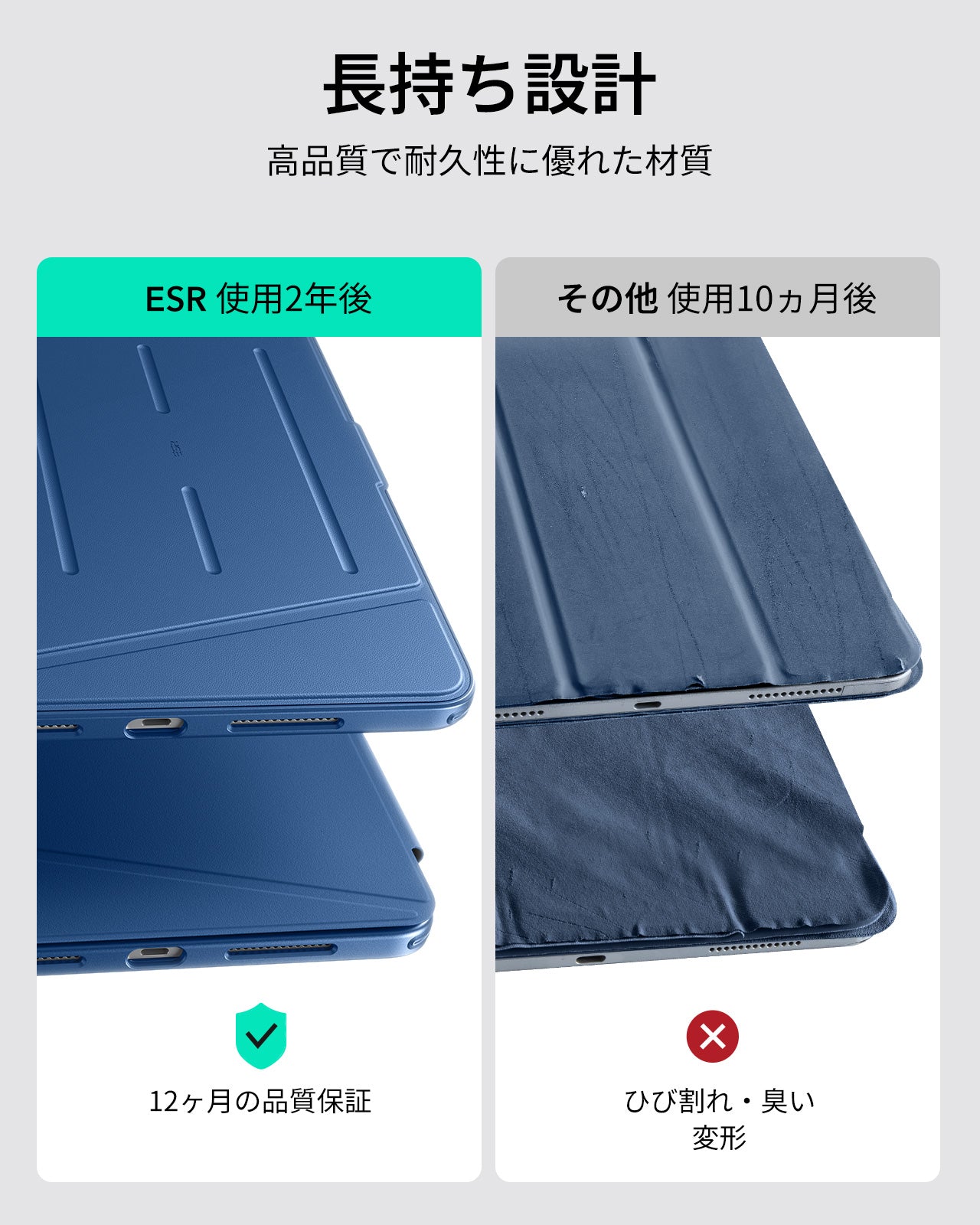 iPad Pro 13" (2025) Flip Magnetic Case with Pencil Holder - Navy Blue  Product type