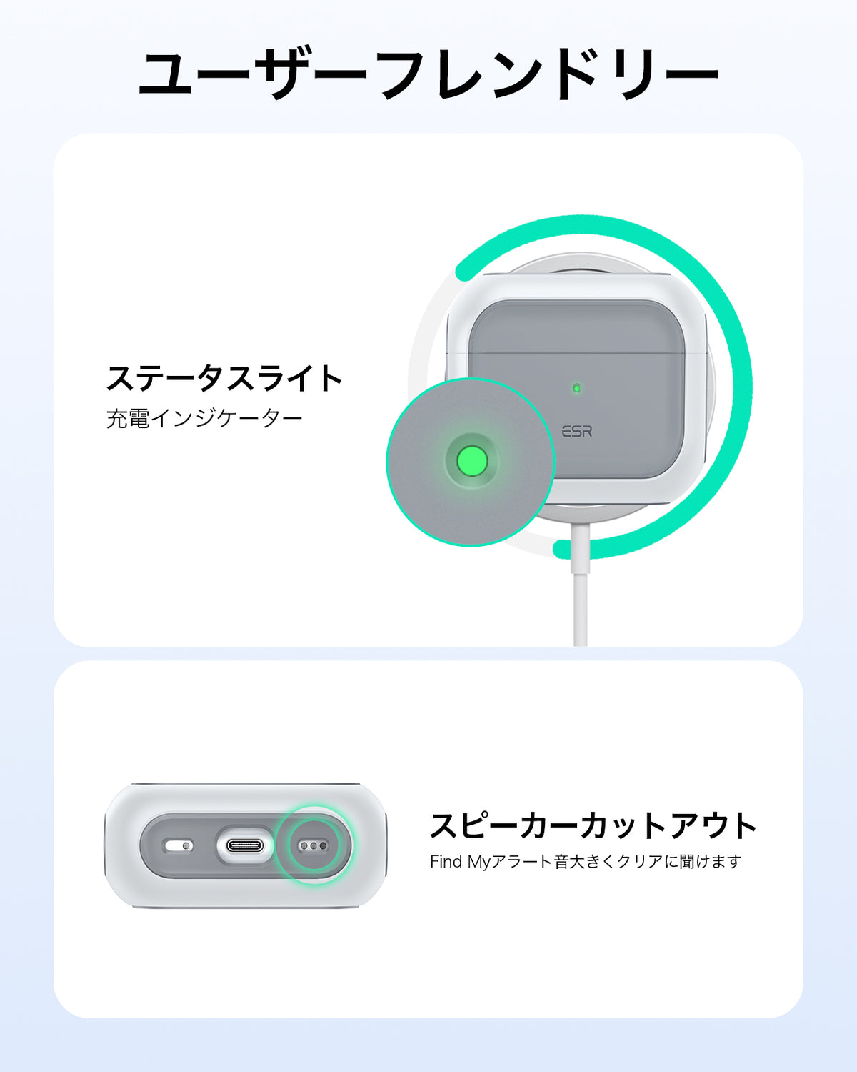AirPods 5 Orbit Hybrid Magnetic Case - White  Product type