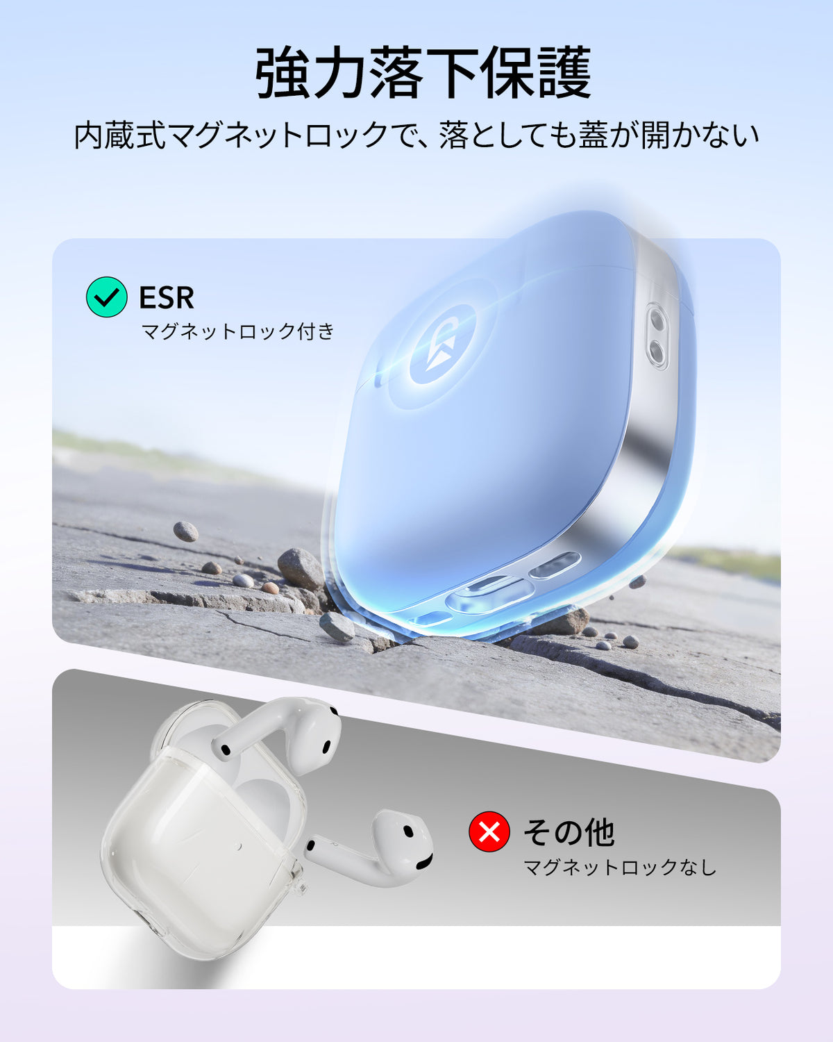 AirPods 5 Pulse Lite マグネットケース - ライトブルー  Product type