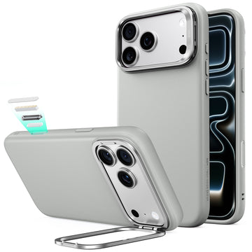 iPhone 18 Pro Max Atelier Magnetic Case with Camera Control and Flex Stand - Light Gray  Product type