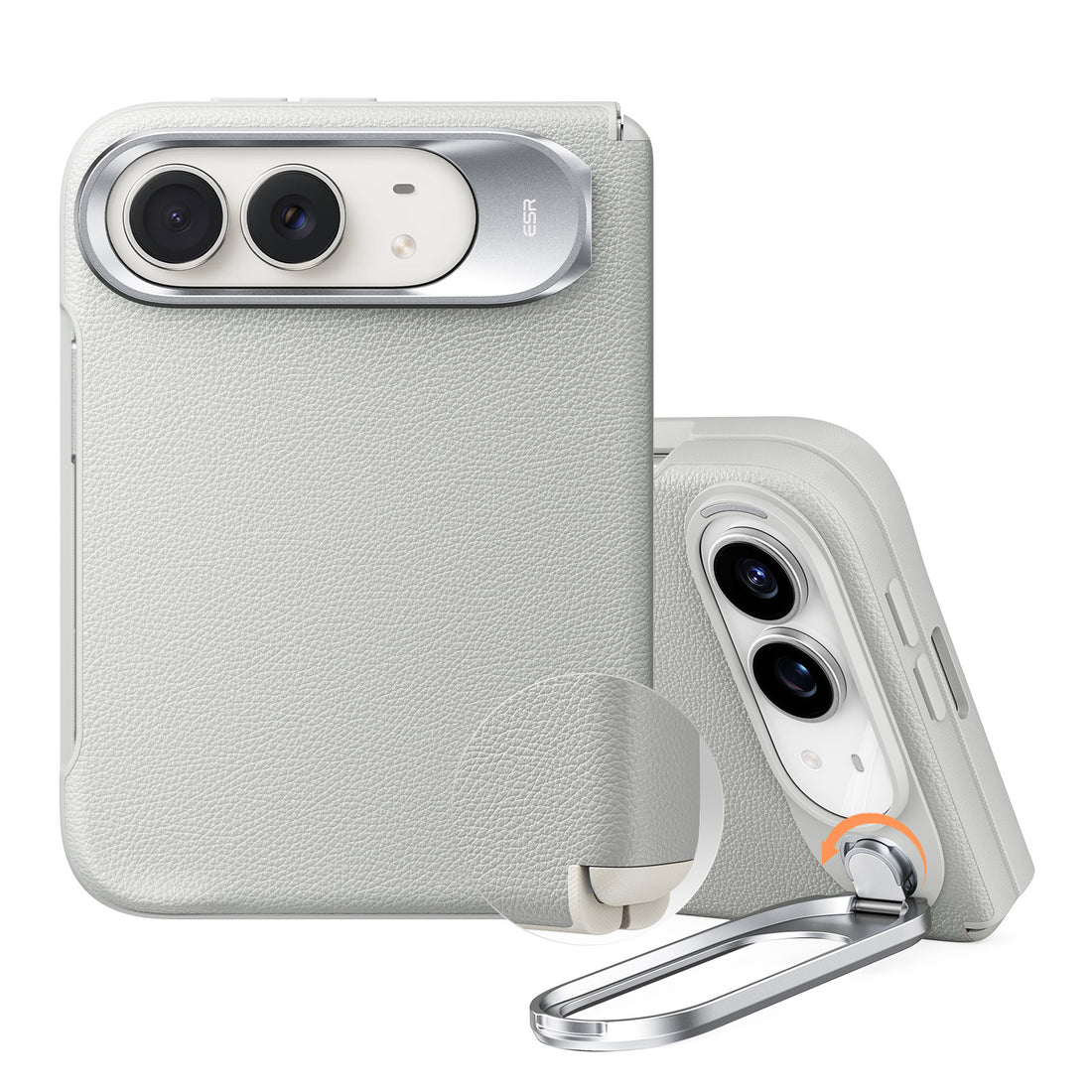 iPhone Duo Atelier Magnetic Case with Flex Stand - Light Gray  Product type