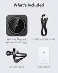 Magnetic Wireless Car Charger (HaloLock) - Black  Product type