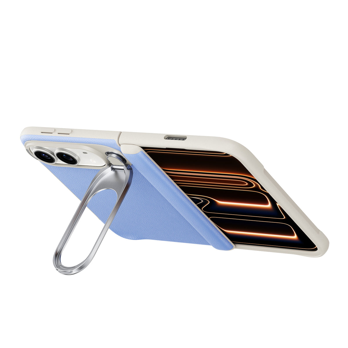 iPhone Duo Atelier Magnetic Case with Flex Stand - Misty Blue  Product type