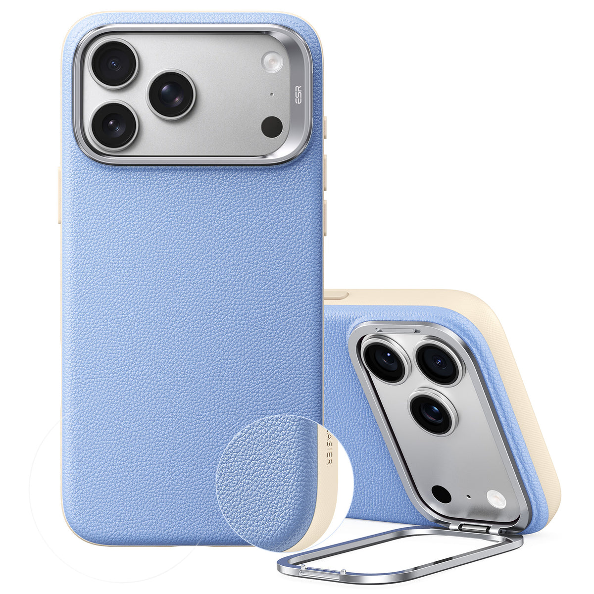 iPhone 18 Pro用 Atelierマグネットケース　カメラコントロールカバー、Flexスタンド付き - ミスティブルー  Product type