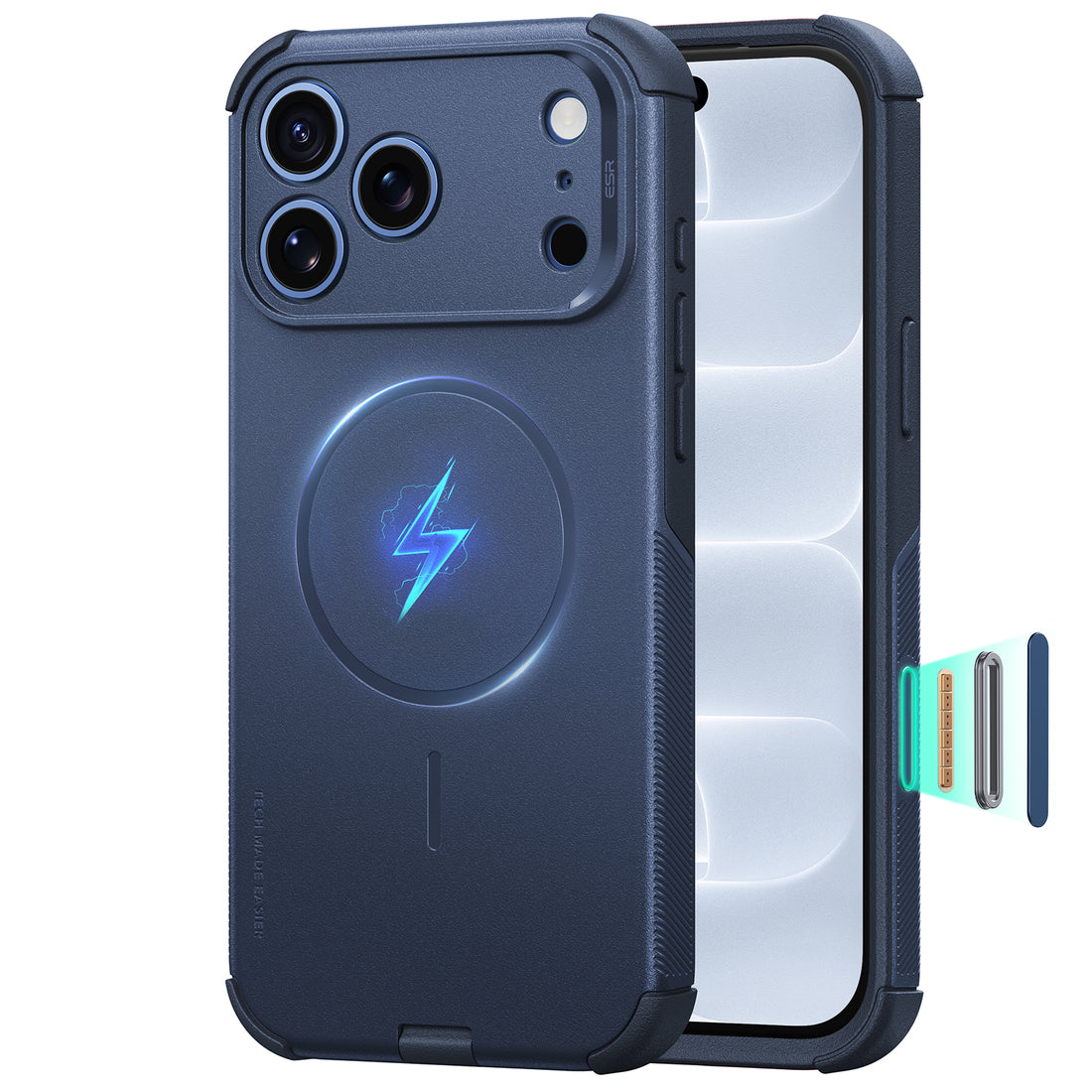 iPhone 18 Pro用 Cyber Toughマグネットケース　カメラコントロールカバー付き - ネイビーブルー  Product type